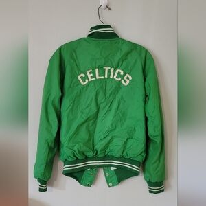 Vintage 70s Pyramid Label - BOSTON CELTICS Zippered size xl kids . woman m/l